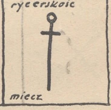 rycerskość — miecz
