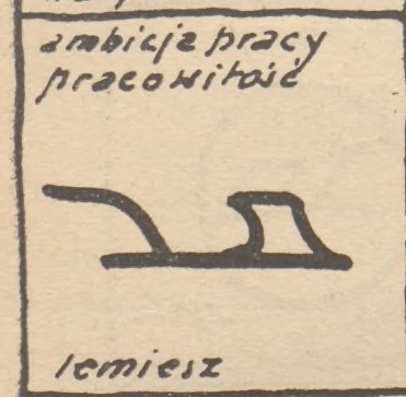 ambicja pracy, pracowitość — lemiesz